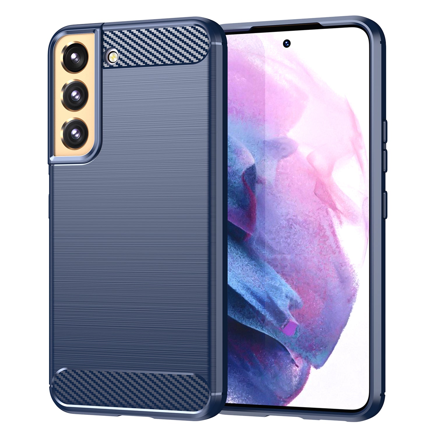 For Samsung Galaxy S23 Carbon Fiber Texture Soft TPU Case Drop-proof Brushed Phone Cover For Samsung Galaxy S23 Carbon Fiber Texture Soft TPU Case Drop-proof Brushed Phone Cover